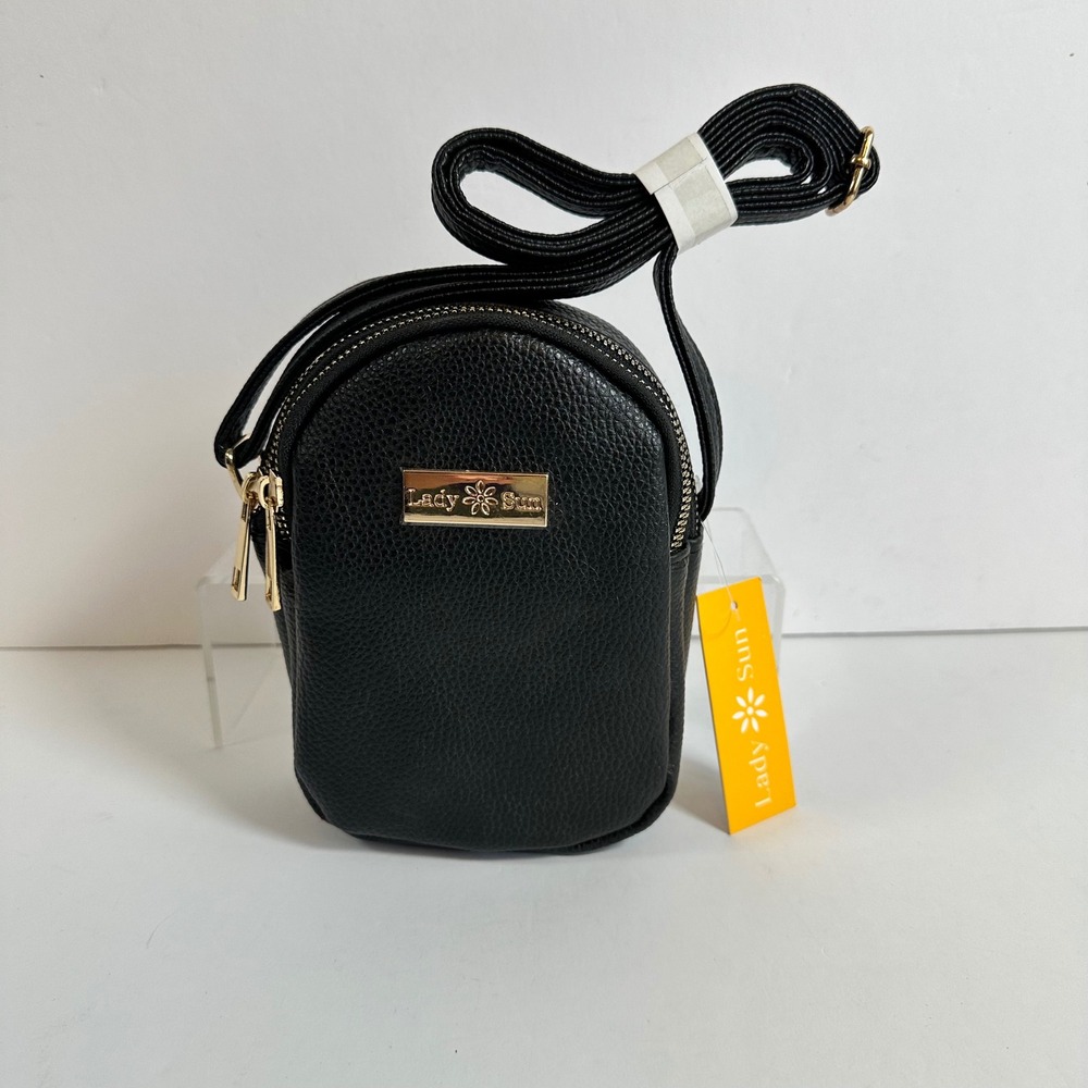 NEW Black Mini Crossbody Phone Bag Adjustable Concert Festival Travel Vacation